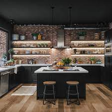 75 kitchen with black cabinets ideas