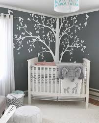 White Tree Wall Decal Stickers Corner