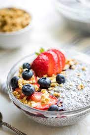 chia pudding with coconut milk and