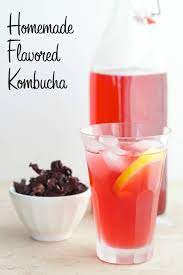 homemade flavored kombucha