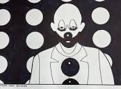 Christopher Mark Brennan - Black and White Drawing of a Clown by ...
