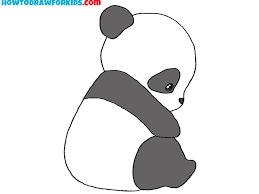 how to draw a cute panda easy drawing
