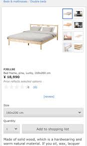 ikea fjellse queen size bed frame