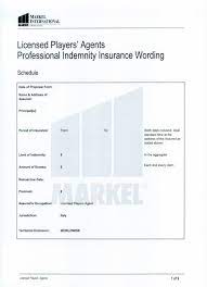 Fifa Professional Indemnity Insurance Proposal Pdf Doc Template  gambar png