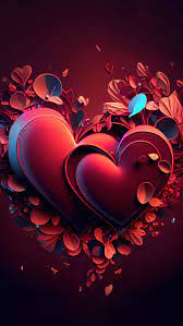 hearts love iphone wallpaper hd