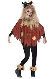 kid s scary scarecrow poncho