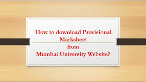 how to provisional marksheet