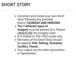 create your own short story brainly ph