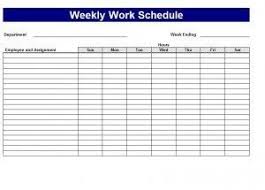 Work Schedule Template Things To Wear Schedule Templates