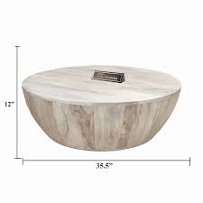 White Coffee Table Drum Coffee Table