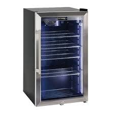 alfresco glass door 98l bar fridge