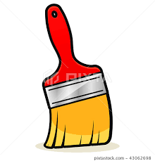 Vector Paint Brush Color Design Stock
