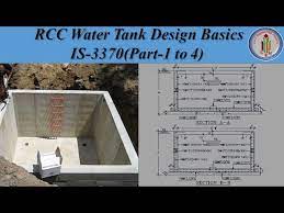 rcc water tank design as per is 3370