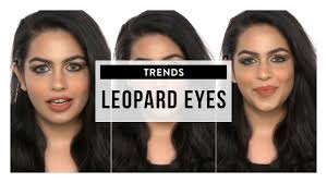 how to do print leopard eye makeup