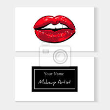 makeup artist stylish business card