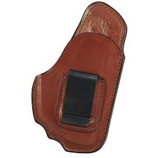 Bianchi Model 100 Professional Inside Waistband Leather Holster Fits Ruger Lc9 Pistol With Crimson Trace Laser Right Hand Tan