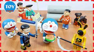 Đồ chơi Doremon - Nobita biến hình thành hiệp sĩ bắt yêu quái tai thỏ -  YouTube