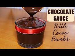chocolate sauce recipe with cocoa