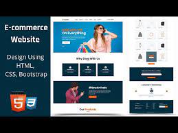 e commerce using html css