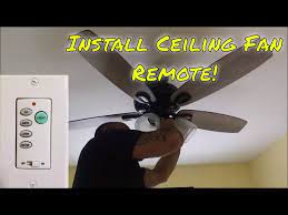 install a ceiling fan remote control