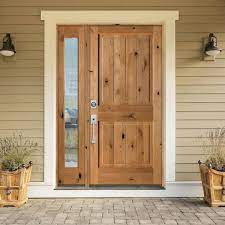 Clear Stain Wood Prehung Front Door