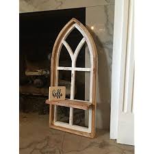 cathedral arch window frame shelf