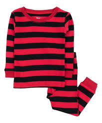 Leveret Black Red Stripe Pajama Set Infant Toddler Kids