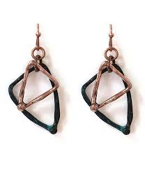 double metal triangle earring 463894