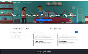 vehicle service management system in