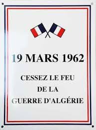Dimanche 26 mars - commémoration du Cessez le feu de la guerre d'Algérie