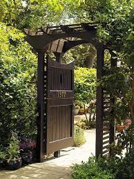 garden archway wooden garden gate