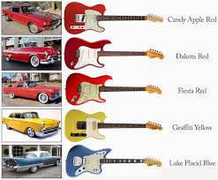 Fender Forums View Topic Fender Color Chart And Automobiles