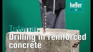 how to drill into reinforced concrete