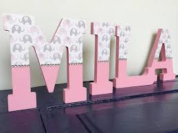 Wooden Letters For Nursery Wall Decor
