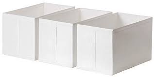 If chaos is king inside your drawers or wardrobe, our skubb storage series puts you back in charge. Ikea Skubb Box Weiss 3 Pack 3 Pack 31x55x33 Cm Amazon De Kuche Haushalt