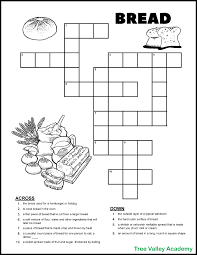 By default the casual interactive type is selected which gives you access to today's seven crosswords sorted by difficulty level. Bread Themed Crossword Puzzle For Early Elementary Kids
