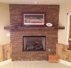faux stone and brick panels