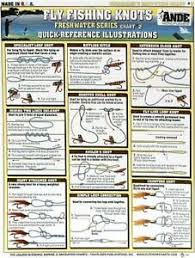 Details About Fishermans Fly Fishing Knot Tying Fresh Water Chart 6