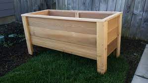 Cedar Raised Garden Planter Box Step By