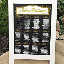 Wedding Seating Chart Wedding Seating Plan With Gold Foil