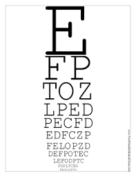 This Printable Snellen Eye Chart Has 11 Lines Of Letters In