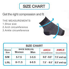 Foot Compression Sleeves Plantar Fasciitis Socks With Arch Support 20 30 Mmhg Poron Cushion Insert For Heel Support With Spiky Massage Ball