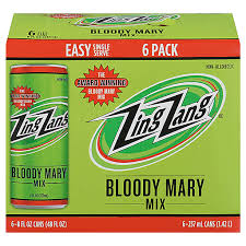 zing zang 6 pack slim cans mary