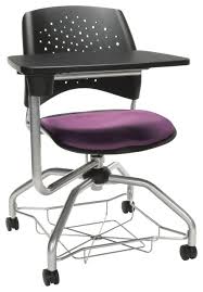 Student curve computer desk chairs. Tablet Chair With Removable Seat Cushion Student Desk Chair Plum 329t Contemporary Office Chairs By Virventures Houzz