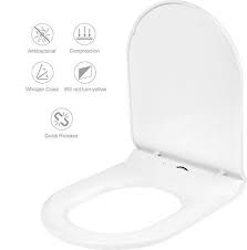Soft Close D Shaped Toilet Seat Cover