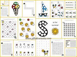 These summer do a dot printables are the perfect indoor activity. Summer Do A Dot Printables Free Gift Of Curiosity