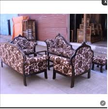 6 seater wooden sofa set at rs 165000