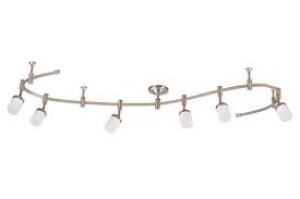 Catalina Lighting 21904 000 Transitional 6 Integrated Led Flex Track Ceiling Light Bulbs Included 96 Brushed Nickel Farmhouse Goals
