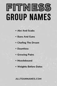 511 best fitness team names to crush