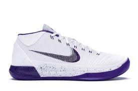The most common purple gold shoes material is metal. Nike Kobe A D Mid Baseline White Court Purple 922482 100